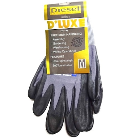 Diesel Protection D’Luxe Antislip Gloves, Size Medium (4 Pairs)